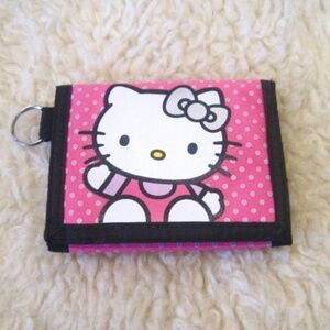 Hello Kitty Trifold Nylon Wallet